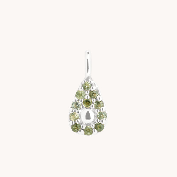 Avocado Charm 9k White Gold-Astrid &amp; Miyu