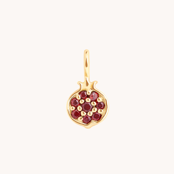 Pomegranate Charm 9k Gold-Astrid & Miyu