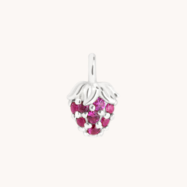 Strawberry Charm 9k White Gold-Astrid & Miyu