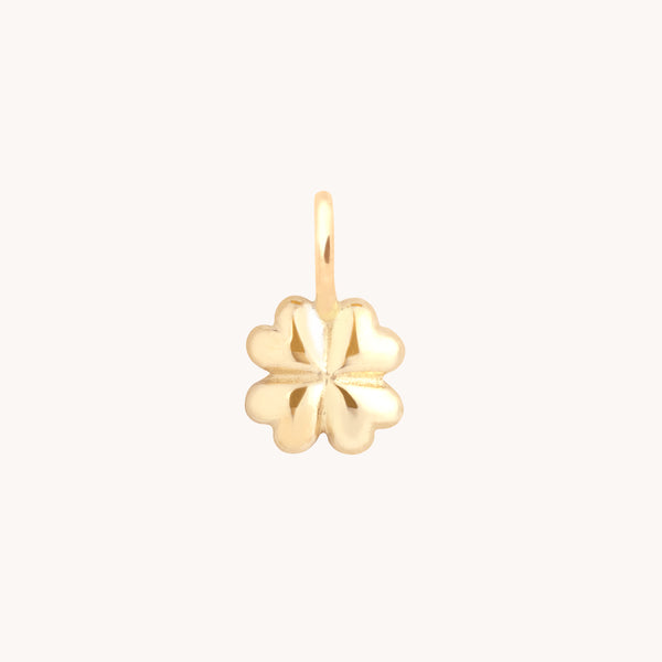 Motif Charms - Clover Charm in 9k Gold - Welding Charm - Astrid & Miyu