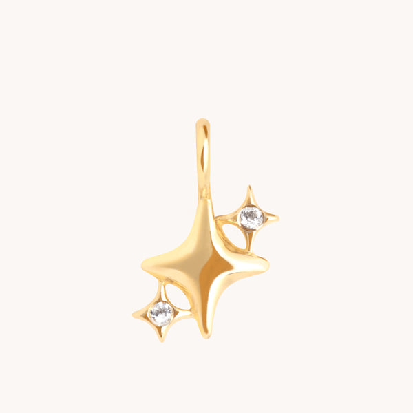 Motif Charms - Cosmic Cluster Charm 9k Gold - Charms & Pendants - Astrid & Miyu