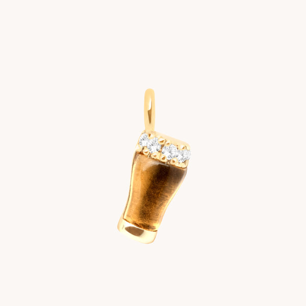 Motif Charms - Pint of Beer Charm 9K Gold - Welding Charm - Astrid & Miyu