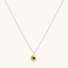 Birthstone Jewellery - May Tsavorite Birthstone Necklace in Solid Gold - Pendant Necklace - Astrid &amp; Miyu
