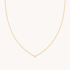 18k Gold Plated Jewellery - Essential Crystal Pendant Necklace in Gold - Necklaces - Astrid &amp; Miyu