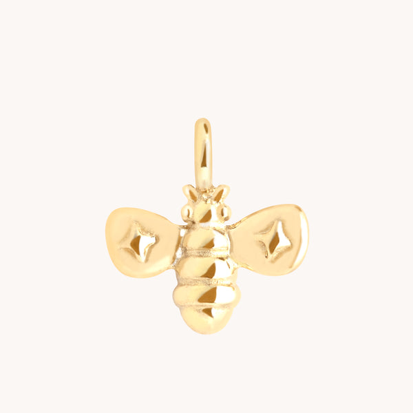 Manchester Bee Charm 9k Gold-Astrid &amp; Miyu