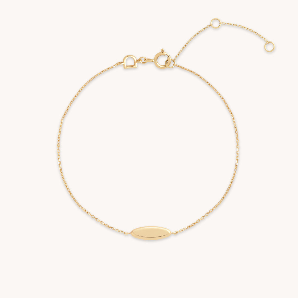 Bracelets - ID Charm Bracelet in Solid Gold - Charm Bracelet - Astrid & Miyu
