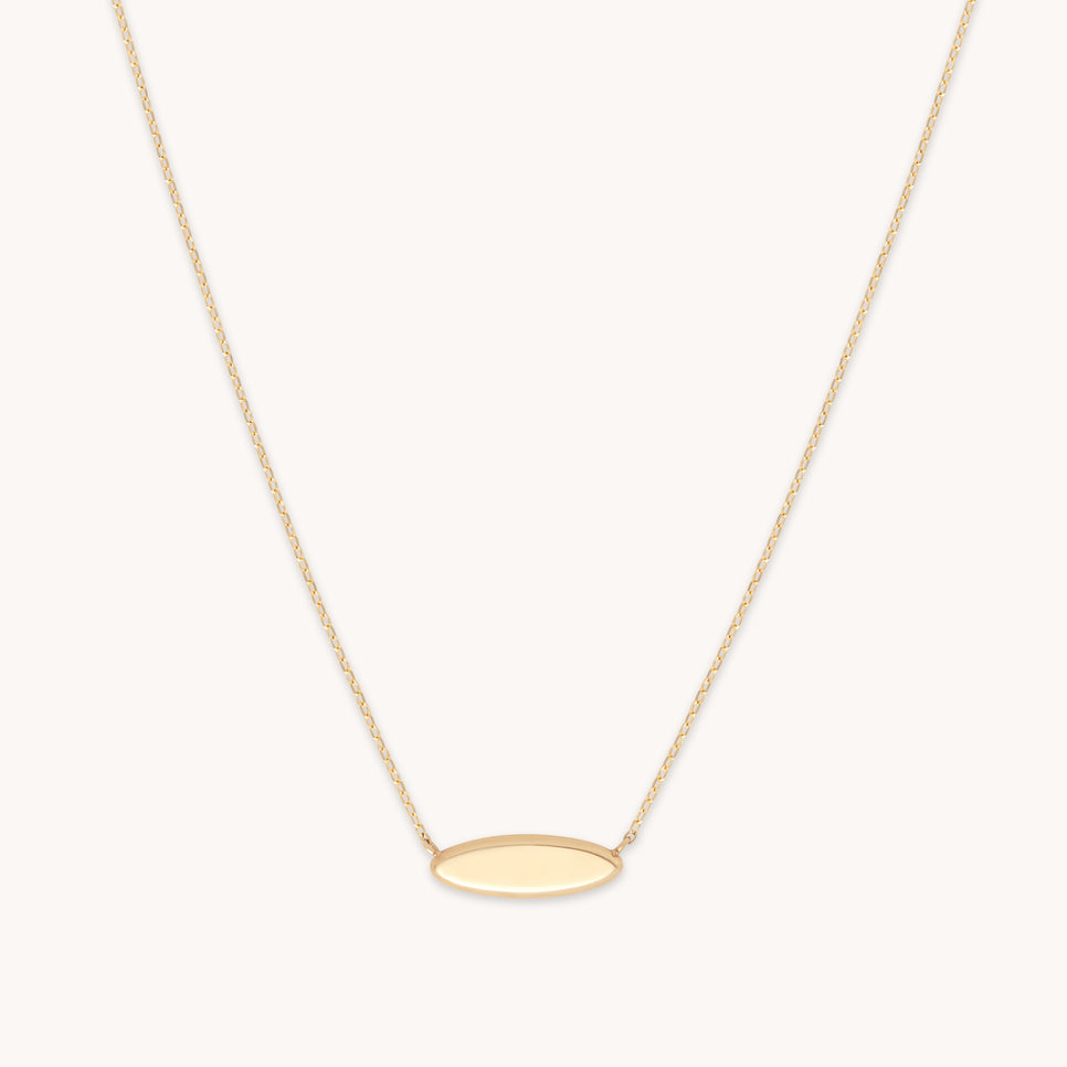 Bridal Jewellery - ID Pendant Necklace in Solid Gold - Pendant Necklace - Astrid &amp; Miyu