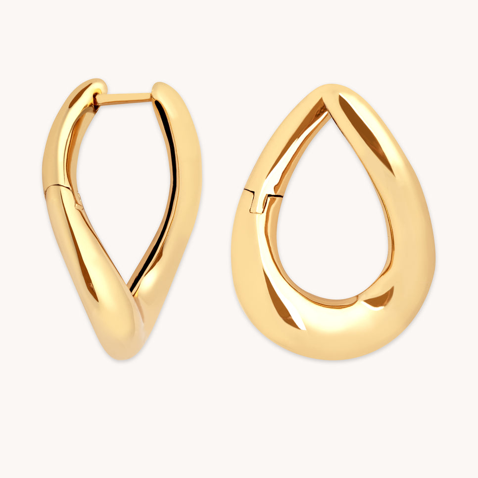 Molten Large Hoops in Gold-Astrid & Miyu