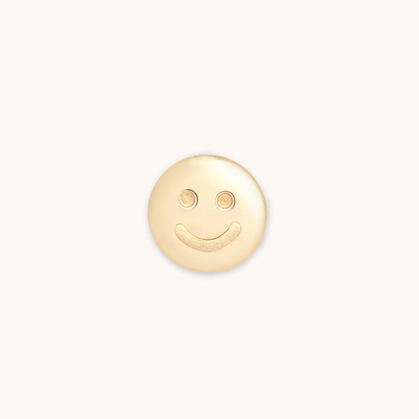 A&M Junior Collection - Smiley Click Charm in 9k Gold - Click Charm - Astrid & Miyu