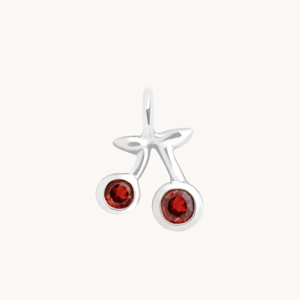 Motif Charms - Cherry Charm 9k White Gold - Welding Charm - Astrid & Miyu