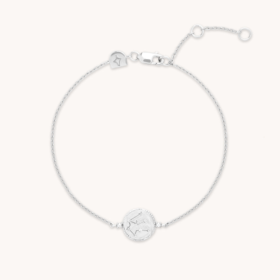 Aquarius Jewellery - Aquarius Zodiac Bracelet in Silver - Zodiac - Astrid &amp; Miyu