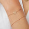 18k Gold Plated Jewellery - Pisces Zodiac Bracelet in Gold - Zodiac - Astrid &amp; Miyu