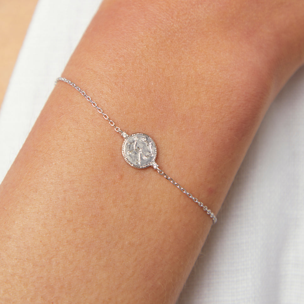 Bracelets - Sagittarius Zodiac Bracelet in Silver - Zodiac - Astrid &amp; Miyu