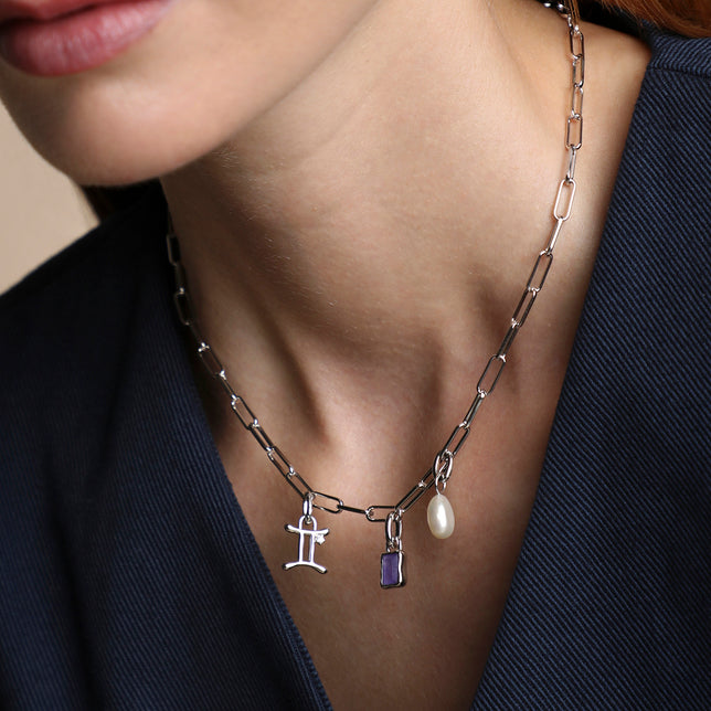 Piccadilly Necklace Charming Gift Set in Silver-Astrid &amp; Miyu