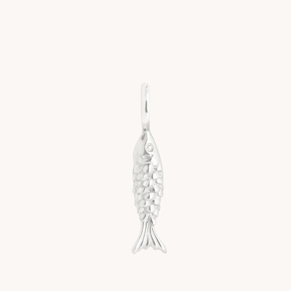 Fish Charm 9k White Gold-Astrid &amp; Miyu