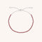Garnet January Beaded Bracelet in Solid White Gold-Astrid &amp; Miyu