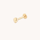Molten Piercing Stud in Solid Gold-Astrid & Miyu