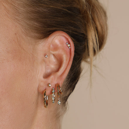 Stacked Lobe Piercing-Astrid & Miyu