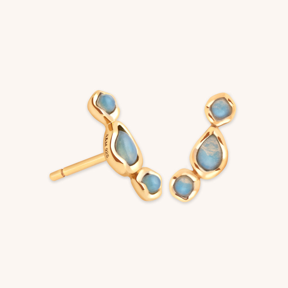 Opal Climber Studs in Gold-Astrid &amp; Miyu