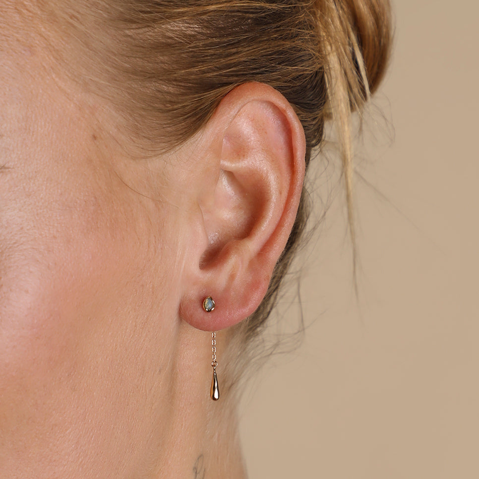 Opal Charm Drop Studs in Gold-Astrid &amp; Miyu