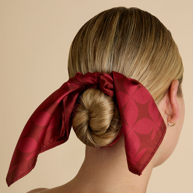 Silk Scarf in Red-Astrid & Miyu
