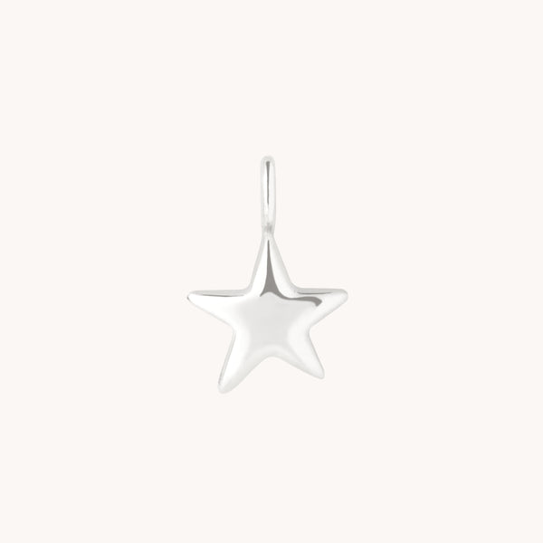 Star Charm 9k White Gold-Astrid &amp; Miyu