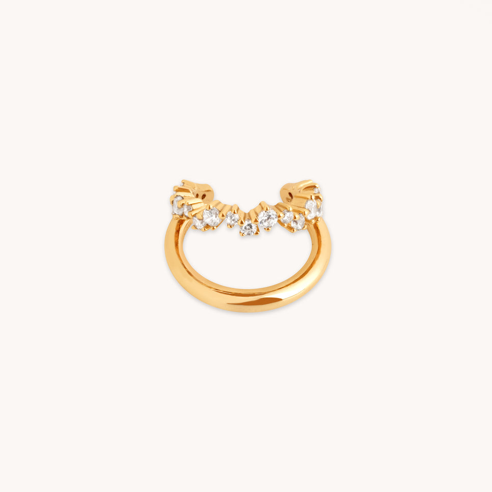 Illusion Spiral Ear Cuff in Gold-Astrid &amp; Miyu