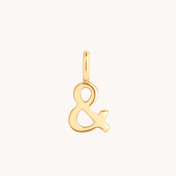 Initial Charms - & Charm 9k Gold - Welding Charm - Astrid & Miyu