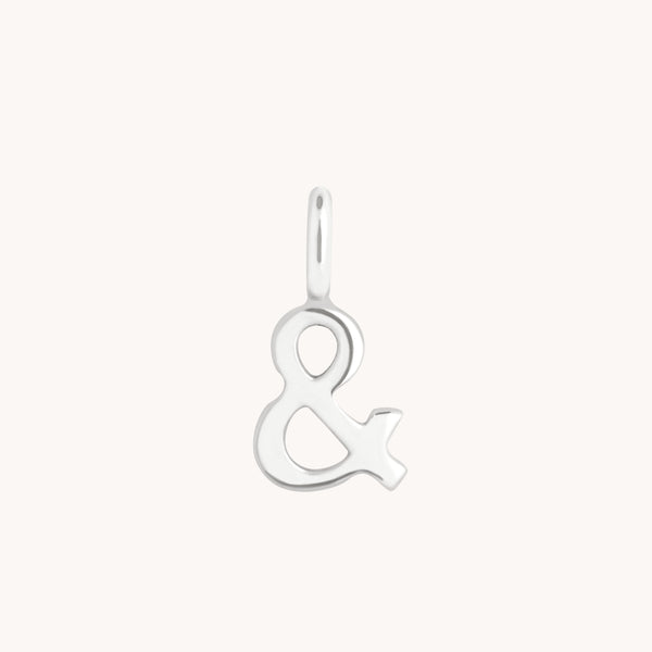 Initial Charms - & Charm 9k White Gold - Welding Charm - Astrid &amp; Miyu
