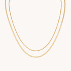 Illusion Double Chain Necklace in Gold-Astrid &amp; Miyu
