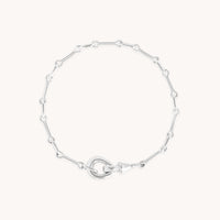 Hardware Chain Bracelet in Silver-Astrid &amp; Miyu