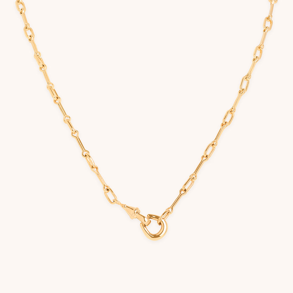 Hardware Chain Necklace in Gold-Astrid &amp; Miyu