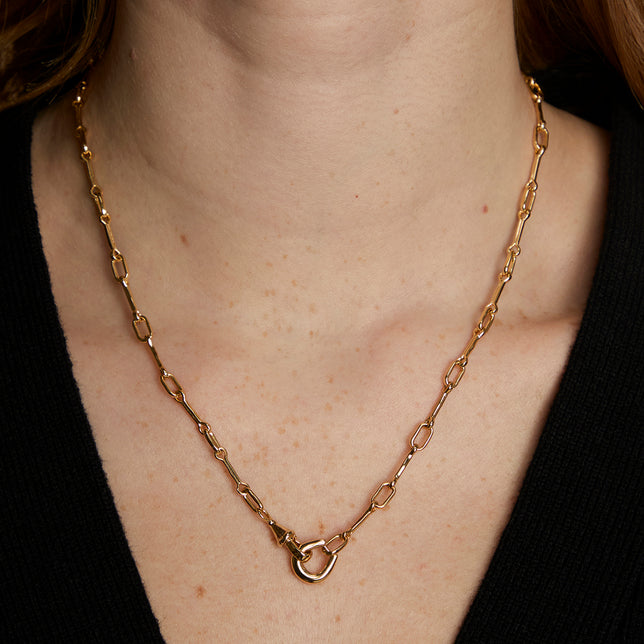 Hardware Chain Necklace in Gold-Astrid & Miyu