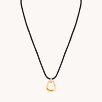 Hardware Pendant Cord Necklace in Gold-Astrid & Miyu