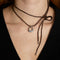 Hardware Pendant Cord Necklace in Silver-Astrid &amp; Miyu