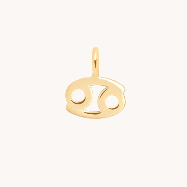 Cancer Jewellery - Cancer Zodiac Charm 9k Gold - Welding Charm - Astrid &amp; Miyu