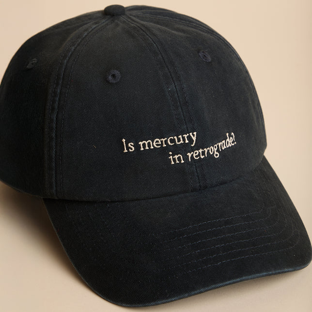 Mercury in Retrograde Cap in Dark Blue-Astrid &amp; Miyu