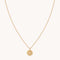 Pisces Zodiac Pendant Necklace in Gold