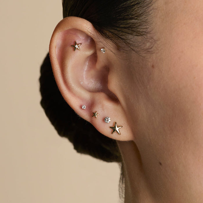 Solid Gold Earrings-Astrid &amp; Miyu