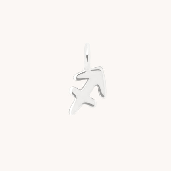 Sagittarius Zodiac Charm 9k White Gold - Welding Charm - Astrid &amp; Miyu