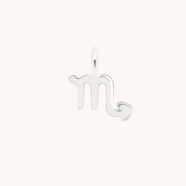 Scorpio Zodiac Charm 9k White Gold - Welding Charm - Astrid &amp; Miyu