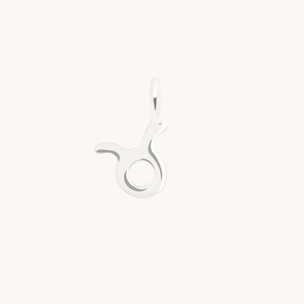 Taurus Zodiac Charm 9k White Gold - Welding Charm - Astrid & Miyu