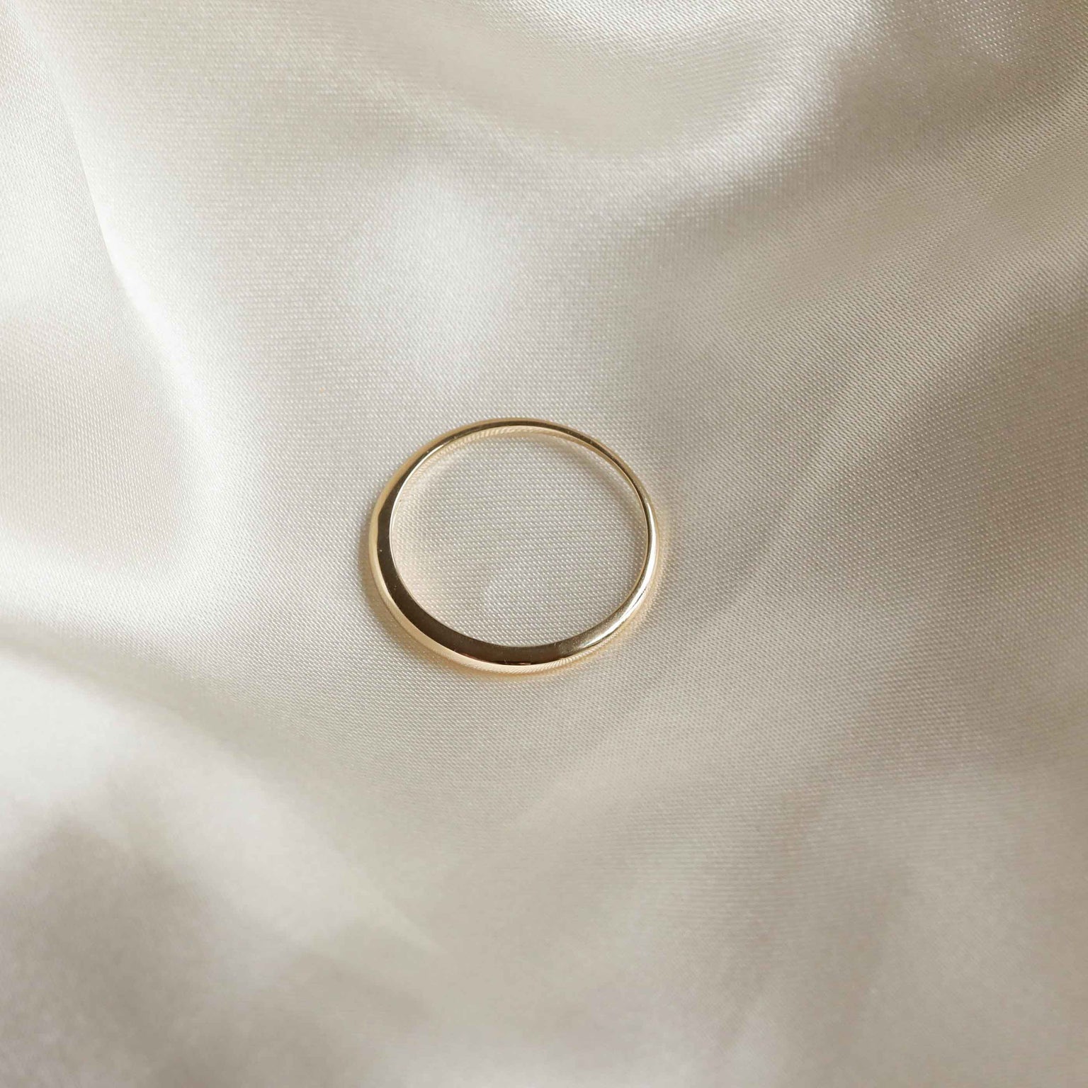 Band Rings - Dome Ring in Solid Gold - Band Ring - Astrid & Miyu