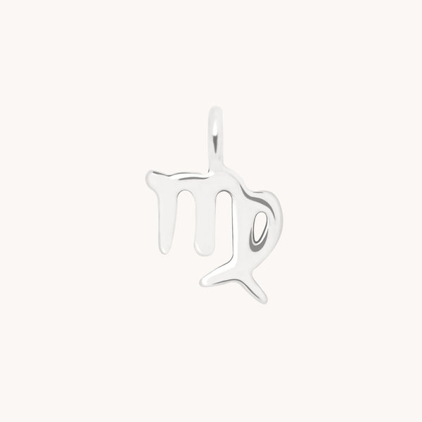Virgo Zodiac Charm 9k White Gold - Welding Charm - Astrid &amp; Miyu