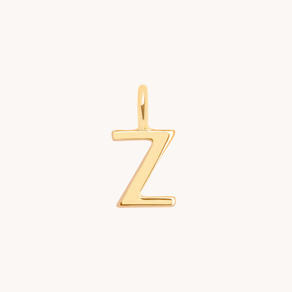 Initial Charms - Z Initial Charm 9k Gold - Welding Charm - Astrid &amp; Miyu